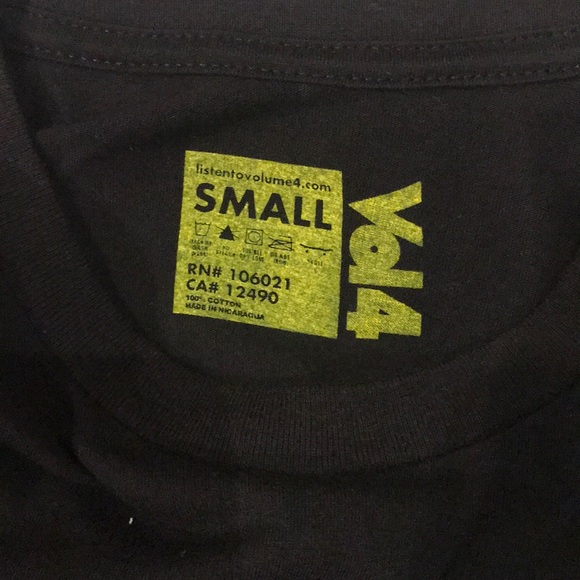 Volume 4 “Vol 4” Logo Black Skate Tee - Picture 5 of 5